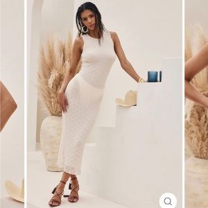 12th tribe sheer maxi dress